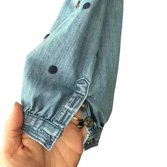 White Stuff EVA EMBROIDERED DENIM TUNIC Women’s Size 6 EUC - Picture 4 of 9